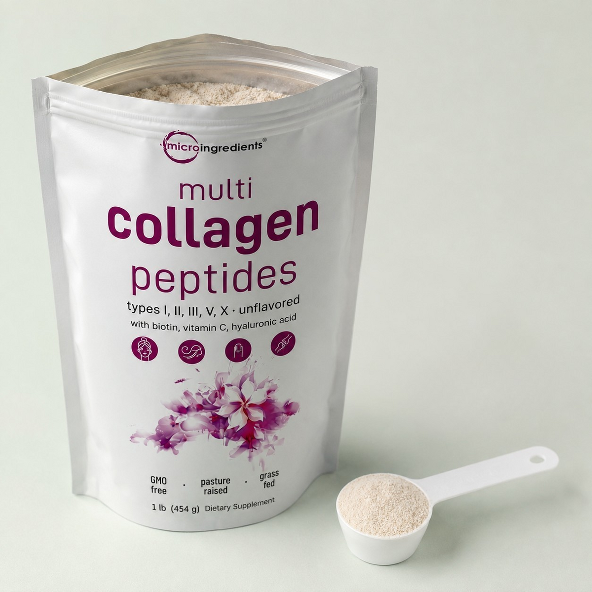 Multicollagen Peptides — Colágeno 454 gr