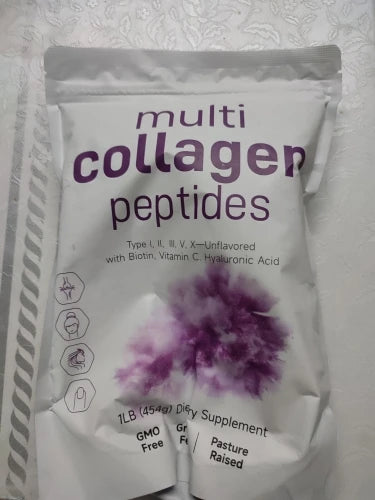 Bolsa de colágeno recibida por un comprador